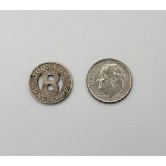 Vintage Bakersfield Kern California Transit Co Railroad token with marks - Picture 3 of 3